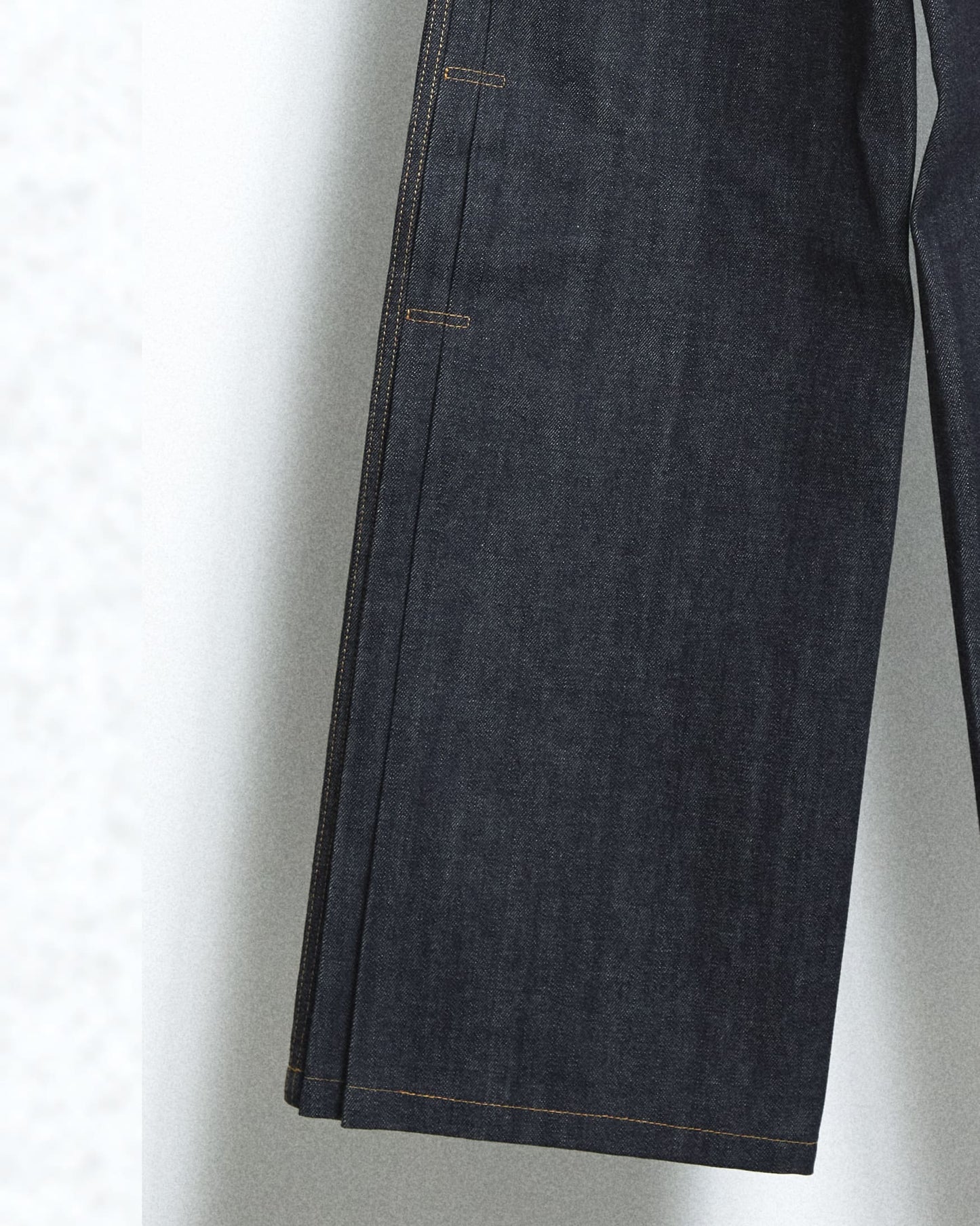 Side pleats denim PT